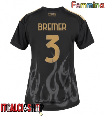 Juventus Gleison Bremer #3 Terza Maglia Femmina 2026-27 Manica Corta Juventus Gleison Bremer #3 Terza Maglia Femmina 2026-27 Manica Corta